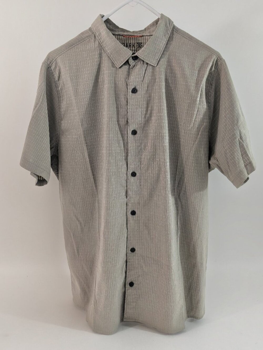 Roark Bless Up Olive Green Button Up Shirt Size Medium